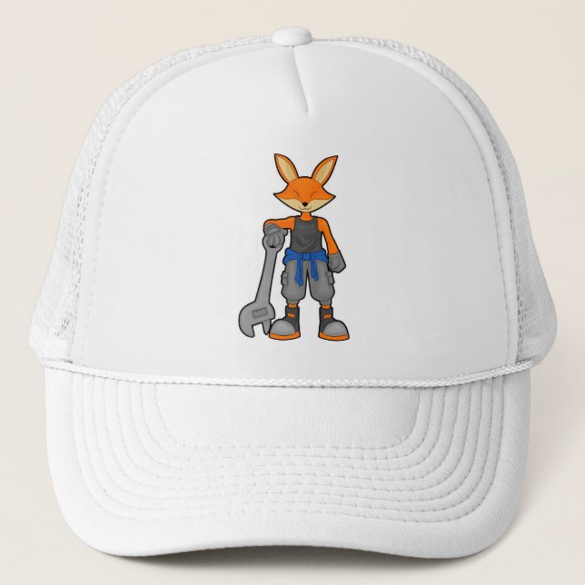 Gorra De Camionero Fox como mecánico con español (Anverso)