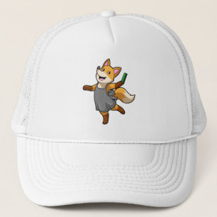 Gorra De Camionero Fox como peluquero con tijeras