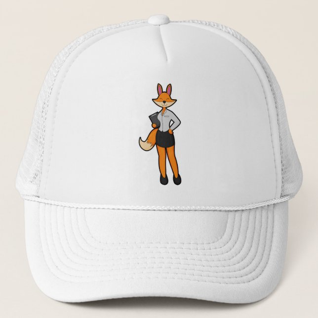 Gorra De Camionero Fox como secretario con Notepad (Anverso)