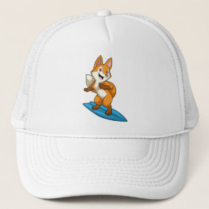 Gorra De Camionero Fox como surfista con Surfboard