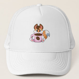 Gorra De Camionero Fox con Copa de Café