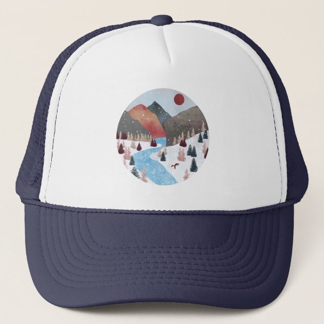 Gorra De Camionero Fox de la caza de invierno (Anverso)