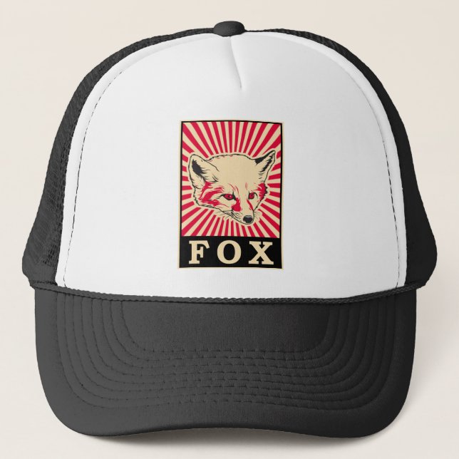 Gorra De Camionero Fox del arte pop (Anverso)
