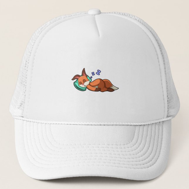 Gorra De Camionero Fox en el sueño con la almohada (Anverso)