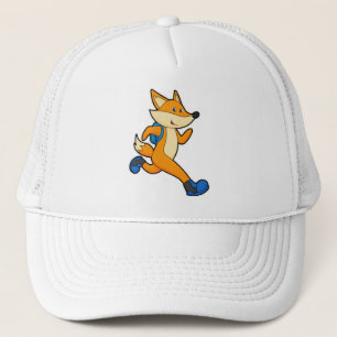 Gorra De Camionero Fox en la carrera con mochila