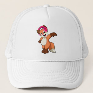 Gorra De Camionero Fox en la música con auriculares