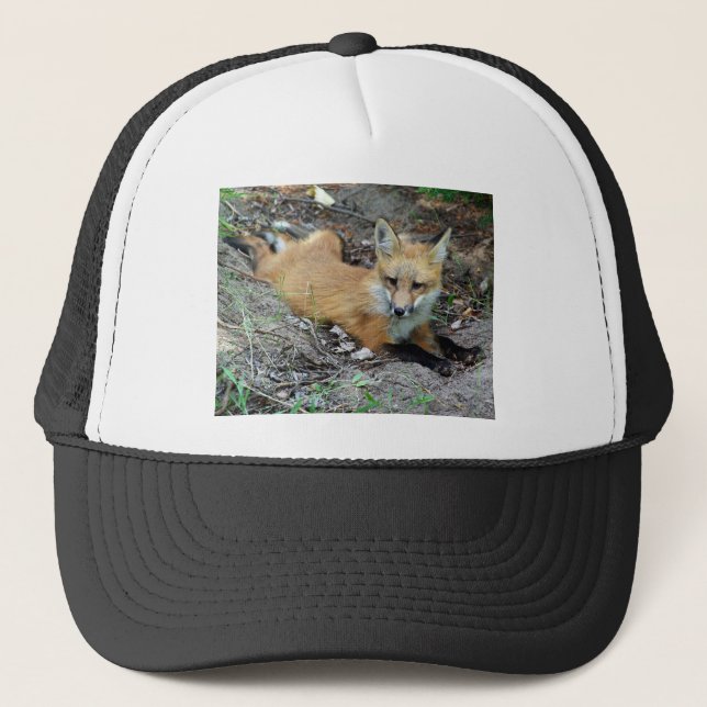 Gorra De Camionero Fox rojo - Chillin (Anverso)