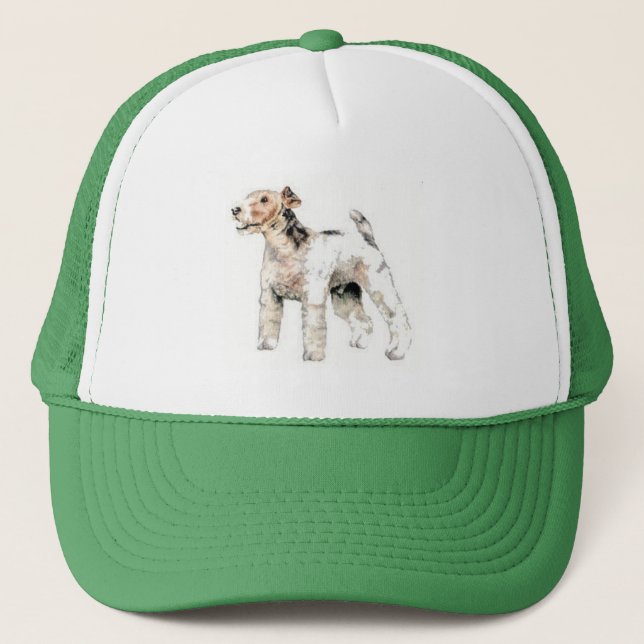 Gorra De Camionero Fox terrier cabelludo del alambre (Anverso)