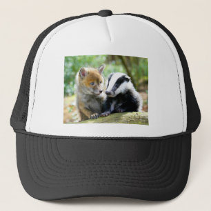 Gorra De Camionero Foxcub y Badger Cute!