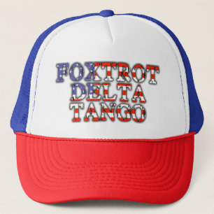 Gorra De Camionero Foxtrot Delta Tango Patriótico
