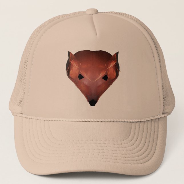 Gorra De Camionero Fractal Red Fox (Anverso)