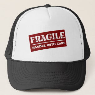 Gorra De Camionero Frágil - dirija con el gorra del camionero del