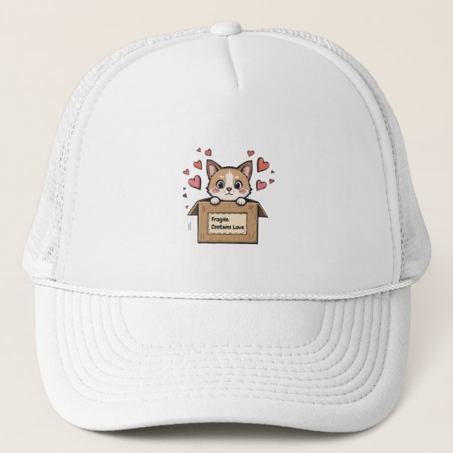 Gorra De Camionero Fragile: Contains Love (Anverso)
