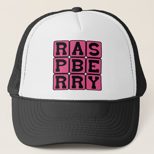 Gorra De Camionero Frambuesa, Fruta (Anverso)