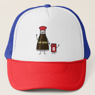 Gorra De Camionero Frasco de salsa de soja Paquetes para niños Acondi