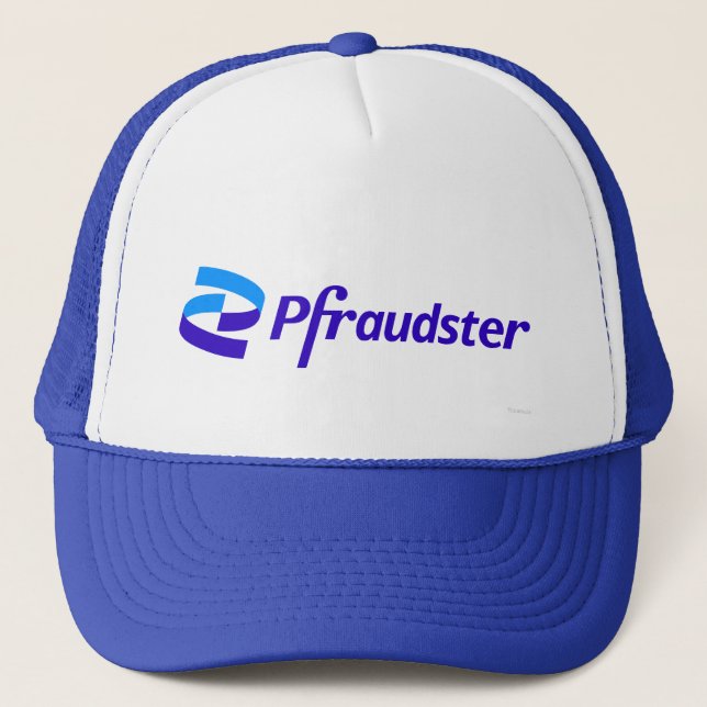 Gorra De Camionero Fraude - Parodia del logotipo de Pfizer (Anverso)