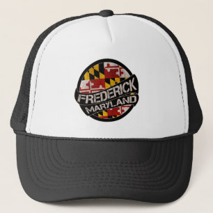 Gorra De Camionero Frederick Maryland bandera grunge camionero sombre