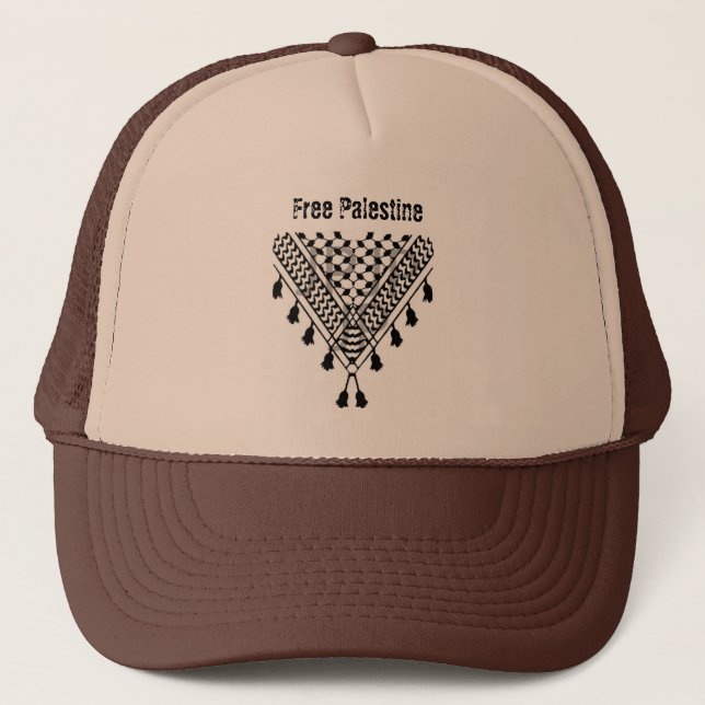 Gorra De Camionero Free Palestine  (Anverso)