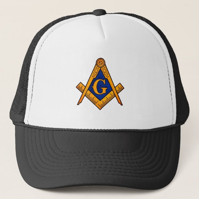 Gorra De Camionero Freemason Mason Charity Masonic Lodge (Anverso)