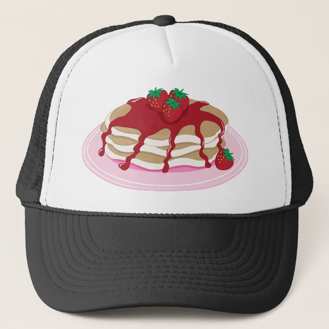 Gorra De Camionero Fresa de las crepes (Anverso)