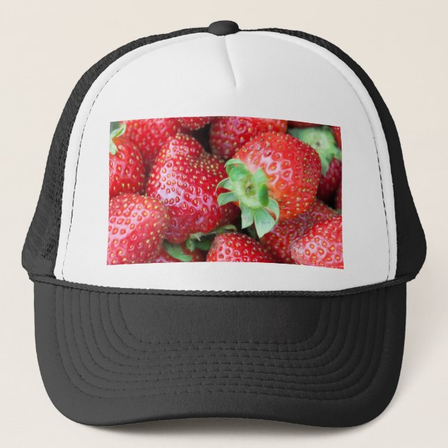 Gorra De Camionero Fresas dulces rojas (Anverso)