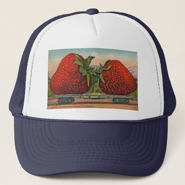 Gorra De Camionero Fresas Gigante Fruto de la Antigüedad (Anverso)