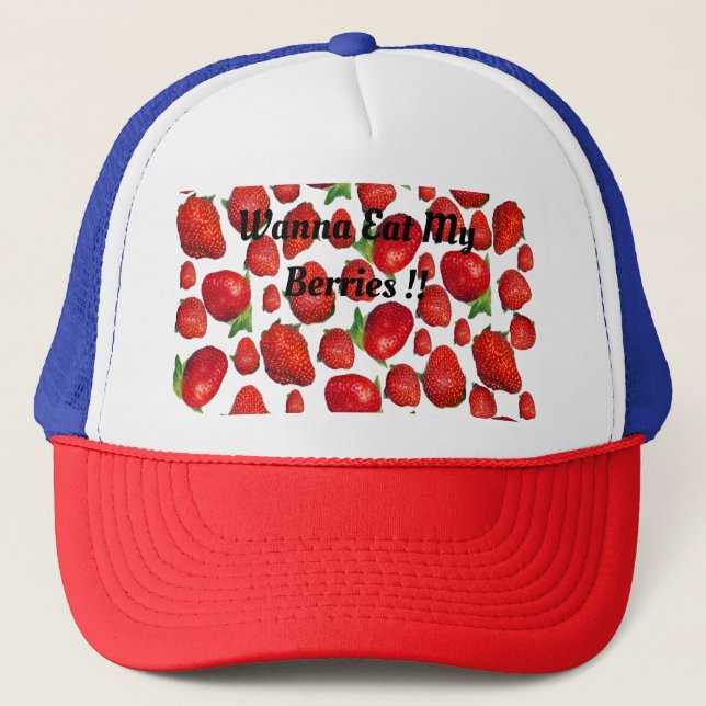 Gorra De Camionero Fresas Red Delicious, (Anverso)