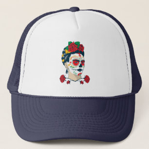 Gorra De Camionero Frida Kahlo el   El Día de los Muertos
