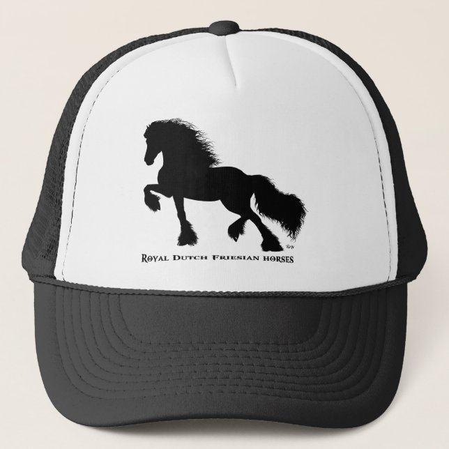 Gorra De Camionero Friesian Horse (Anverso)