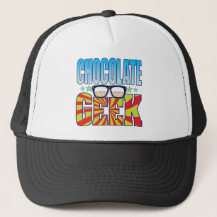Gorra De Camionero Friki v4 del chocolate