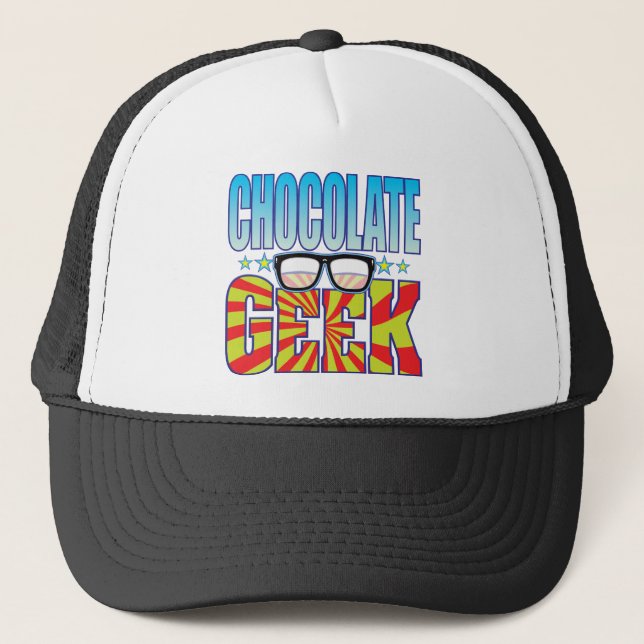 Gorra De Camionero Friki v4 del chocolate (Anverso)