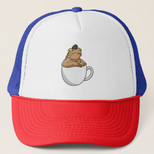 Gorra De Camionero Frog Coffee frijol