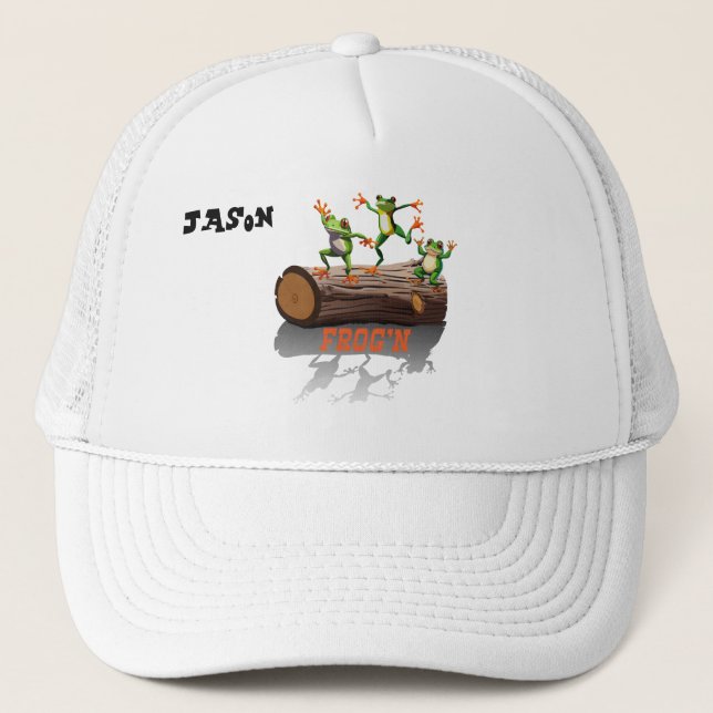 Gorra De Camionero "Frog'n" Personalizable  (Anverso)