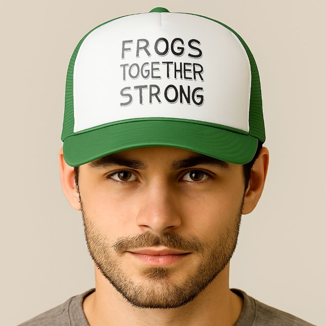 Gorra De Camionero Frogs Together Strong Portland Frog Protest (Subido por el creador)