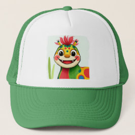 Gorra De Camionero „Fröhlicher Dschungeldrache – Bunt und Glücklich“