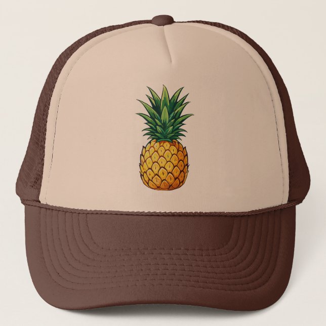Gorra De Camionero Fruta de piña (Anverso)