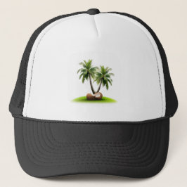 Gorra De Camionero Fruta del árbol del coco