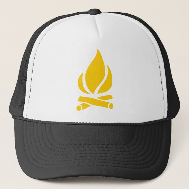 Gorra De Camionero Fuego de campamento (Anverso)