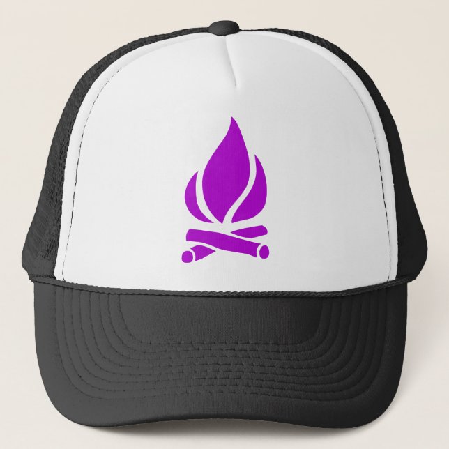 Gorra De Camionero Fuego de campamento (Anverso)