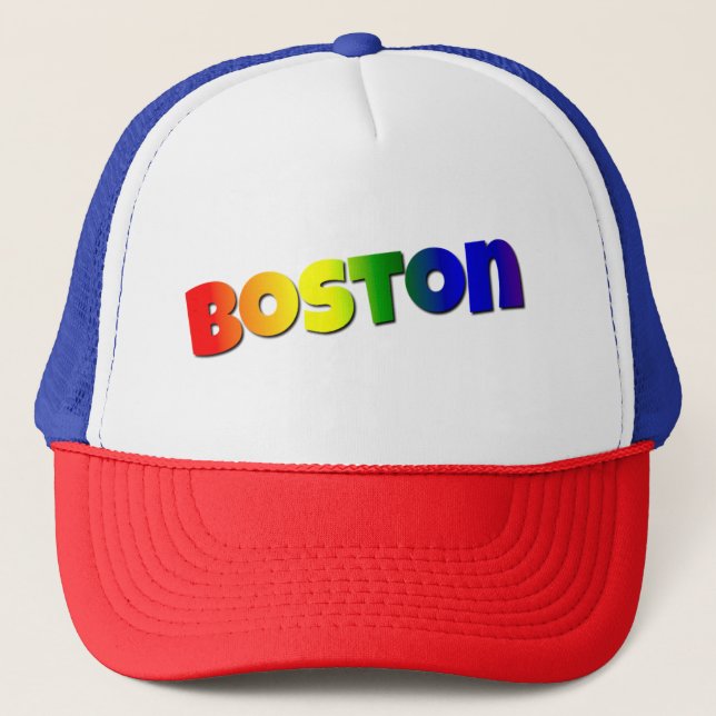 Gorra De Camionero Fuente de Rainbow Boston (Anverso)