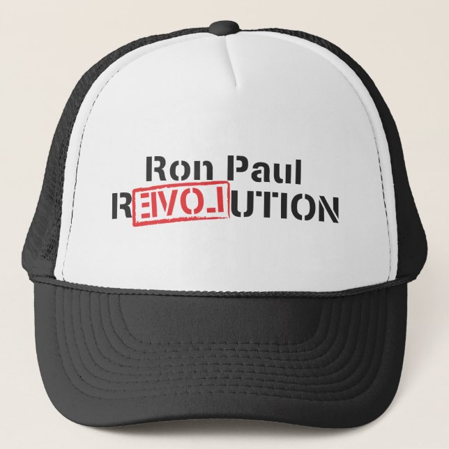Gorra De Camionero Fuentes de Ron Paul (Anverso)