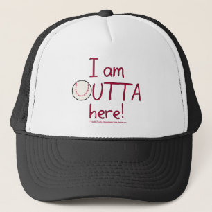 Gorra De Camionero ¡Fuera De Aquí! Bola de béisbol