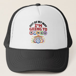 Gorra De Camionero Fuera de mi camino voy a Bingo