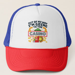 Gorra De Camionero Fuera de mi camino voy al jugador del Casino