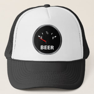 Gorra De Camionero Fuera del indicador de la gasolina de la cerveza