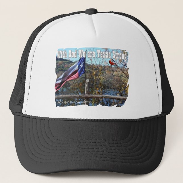 Gorra De Camionero fuerte como Texas (Anverso)