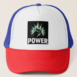 Gorra De Camionero FUERZA DE INCENDIO: Diseño gráfico de energía auda