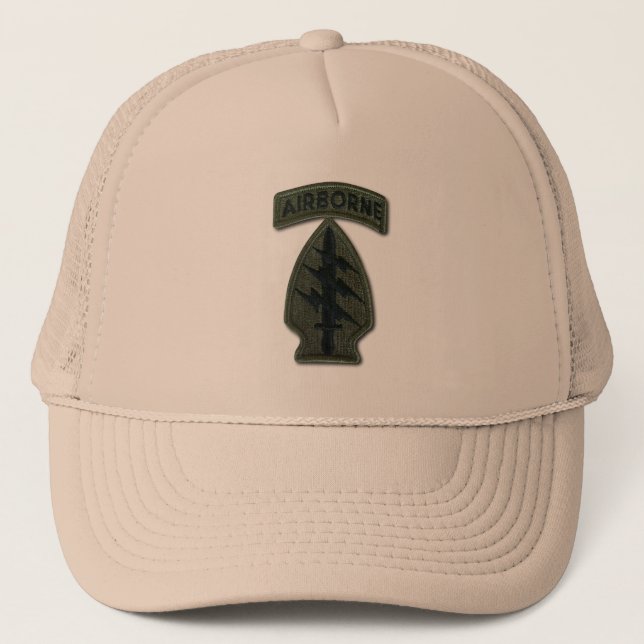 Gorra De Camionero fuerzas especiales boinas verdes de los veteranos  (Anverso)