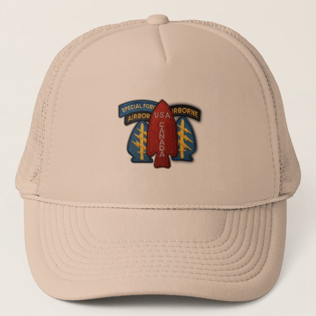 Gorra De Camionero fuerzas especiales boinas verdes veteranos veterin (Anverso)