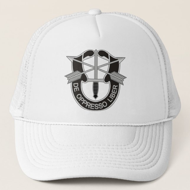 Gorra De Camionero Fuerzas Especiales SF De Oppresso Liber (Anverso)